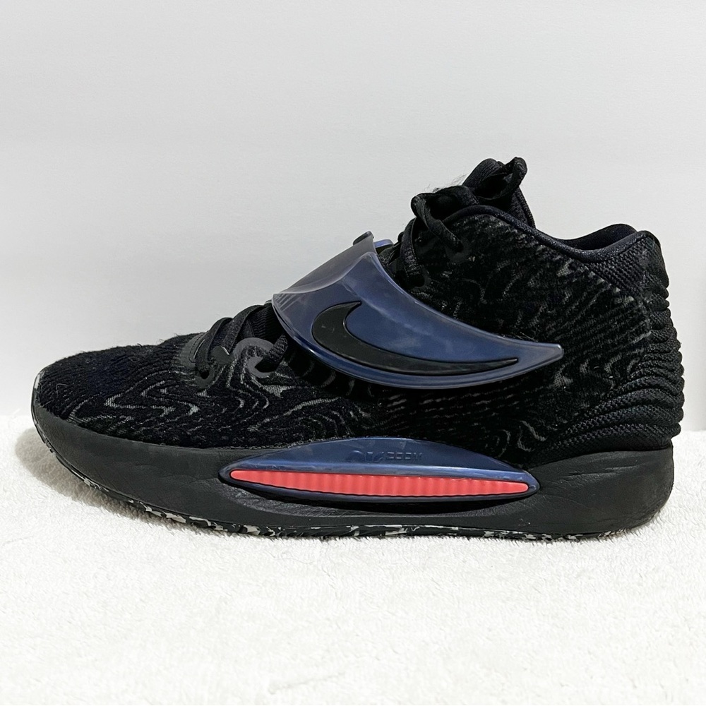 Nike Men’s KD 14 Black Laser Crimson Sneakers Athletic Athleisure Sporty 8.5